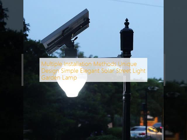 Infrared Remote Control Multiple Installation Methods Unique Design Simple Elegant Solar Street Light Garden Lamp