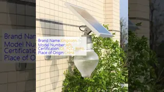 Infrared Remote Control Multiple Installation Methods Unique Design Simple Elegant Solar Street Light Garden Lamp