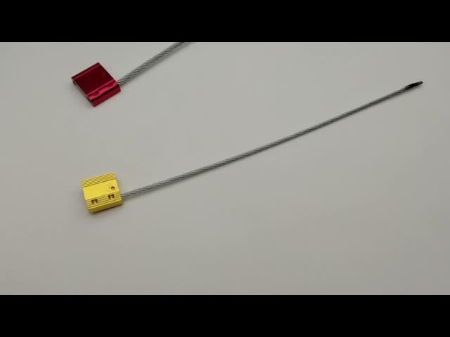 Aluminium Security Cable Entry Seal Lock US-CC352 3.5mm Pull Tight Locking Mechanism