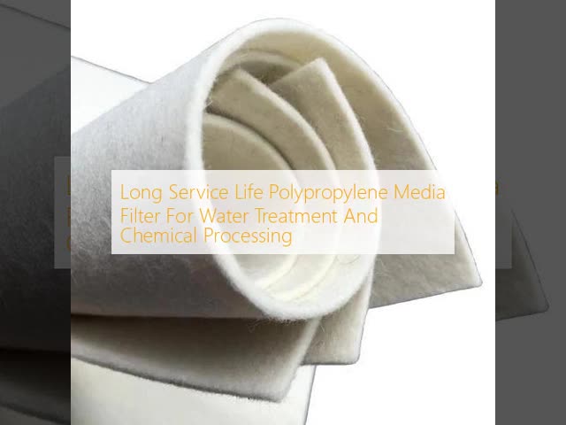 Long Service Life Polypropylene Media Filter For Water Treatment And Chemical Processing