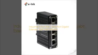 Industrial 1-Port PoE+ to 4-Port Gigabit Extender 30W IP40 DIN-Rail