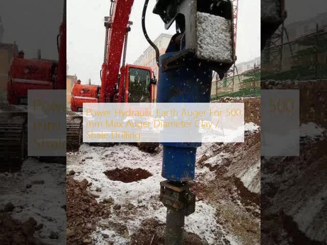 Power Hydraulic Earth Auger For 500 mm Max Auger Diameter Clay / Shale Drilling