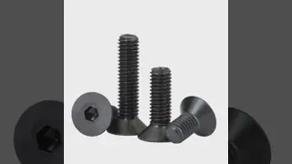 Grade 10.9 high-strength countersunk hexagon socket screws with flat-head design for heavy-load applications