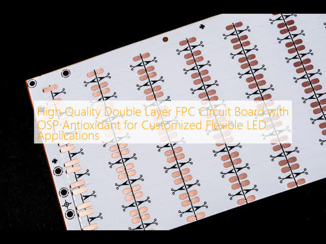 High Quality Double Layer FPC Circuit Board with OSP Antioxidant for Customized Flexible LED Applications