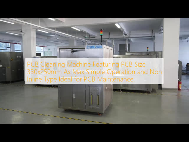 PCB Cleaning Machine Featuring PCB Size 330x250mm As Max Simple Operation and Non Inline Type Ideal for PCB Maintenance