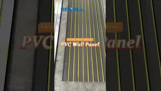 Superior Moisture Rot Resistance PVC Fluted Wall Panel Used in restaurants hospitals laboratories