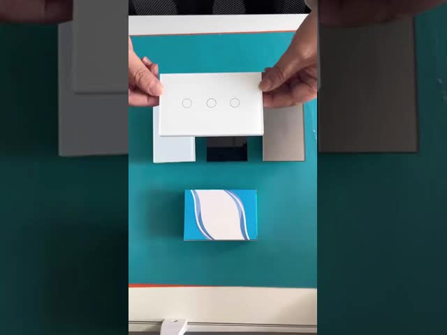 US Standard 118*74*35mm 10A 50Hz 60Hz IP20 Touch Switches For Home Lighting Glass Panel Sensor Buttons