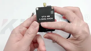 Kimpok ALV3304AC 64-channel 3.3GHz 4W Analog Video Transmitter for Long-Distance UAV Image Transmission