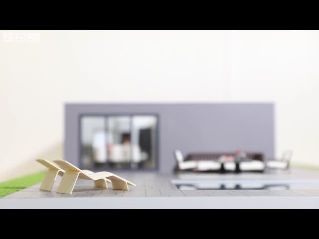 Modern Architectural Scale Model - Deluxe Edition with Detailed Interior & Exterior Design