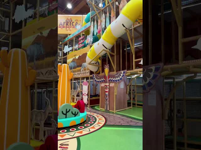 Unicorn Neil's Dreamland#indoorplaygroundpurchase #playstructure #rockclimbing #ninjawarrior