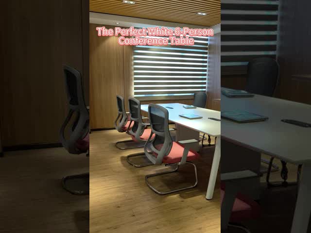 Office Furniture Customizable Wooden White Rectangle Conference Table