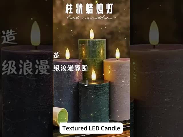 Custom Color Church Retro Swinging Paraffin Wax Sage Green Battery Rechargeable Flameless LED Electric Candle for Banquet