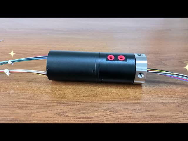4-channel pneumatic and 24-way 5A electrical slip ring with 48V safety voltage for automation and robotics