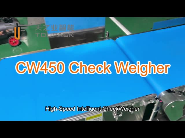 Online Checkweigher Conveyor with Reject System Packaging Line Weight Inspection Equipment
