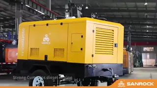 Screw Air Compressor 153KW Engine Diesel Air Compressor Portable Air Compressor Machine