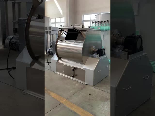 Stainless Single Shaft Paddle Mixer 1T/H For Animal Feed Mixer Machine