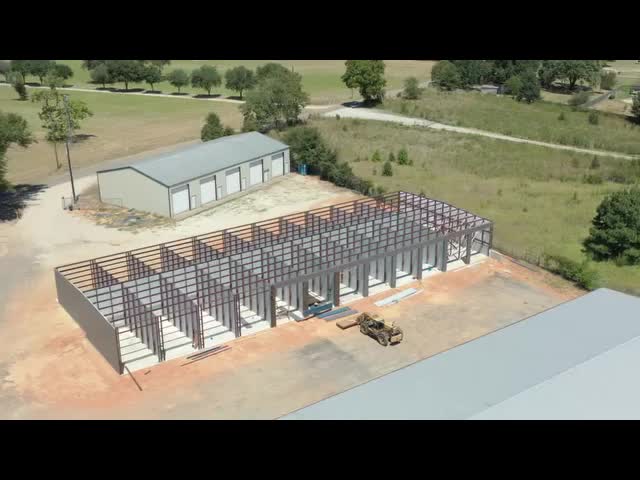 Pre Engineered Steel Construction Lightweight Galvanized Steel Structure