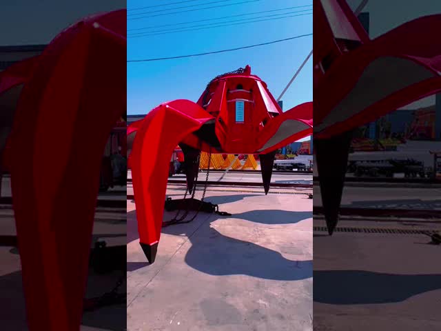 Orange Peel Type Grab Bucket Clamshell Bucket for 5-50t Excavators with Remote Control