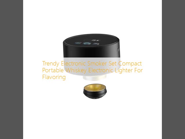 Trendy Electronic Smoker Set Compact Portable Whiskey Electronic Lighter For Flavoring