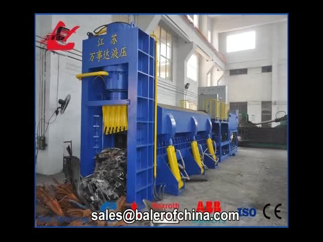 630 Ton Scrap Metal Shear Baler With 5000x1750x950mm Press Room, 220kW Power For Efficient Metal Recycling
