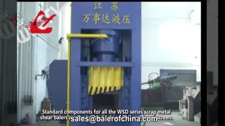 630 Ton Scrap Metal Shear Baler With 5000x1750x950mm Press Room, 220kW Power For Efficient Metal Recycling