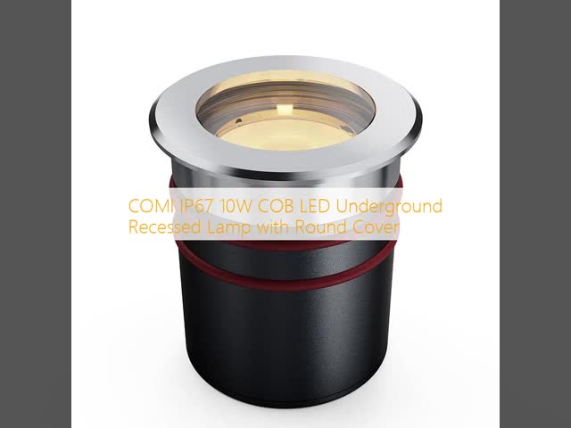 COMI IP67 10W COB LED Underground Recessed Lamp with Round Cover