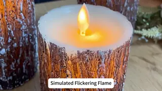 Manufacturer 10cm Real Wax Flameless LED Candles Battery Operated Pillar Remote Control Electric Flickering Candle by Piece