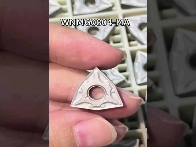 WNMG080404 08 MA Turning Carbide Insert with PVD Coating for Stainless Steel Parts and High Rigidity