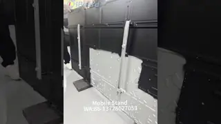 Supporto TV mobile in alluminio con capacità di 200 kg e ruote da 55 a 110 pollici Tavola bianca interattiva