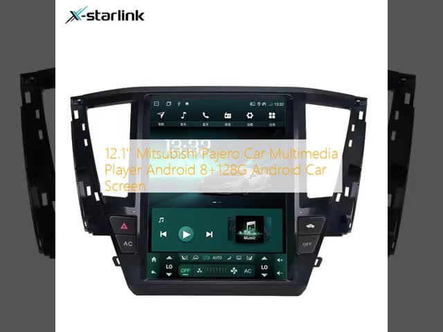 12.1'' Mitsubishi Pajero Car Multimedia Player Android 8+128G Android Car Screen
