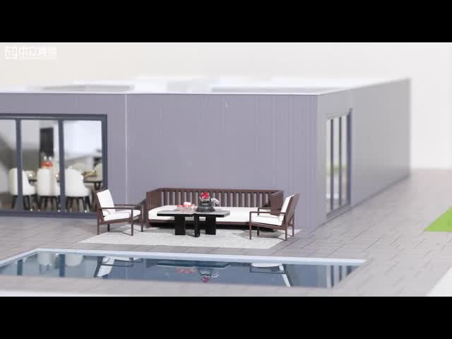 Modern House Architectural Scale Model High Precision Craftsmanship Realistic Exterior Landscape Details for Design Display Sales Promotion