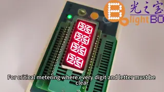 4-Digit 14-Segment Alphanumeric LED Display, Ultra Bright Red, for Taximeter / Metering Applications