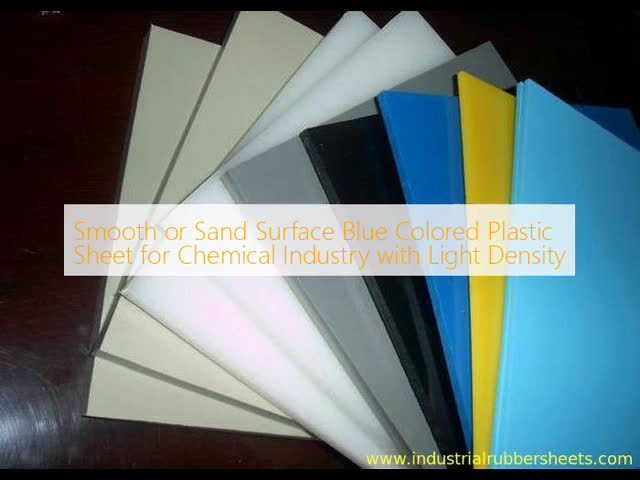 Smooth or Sand Surface Blue Colored Plastic Sheet with 0.93g/cm3 Density and 23Mpa Tensile Strength for Chemical Industry