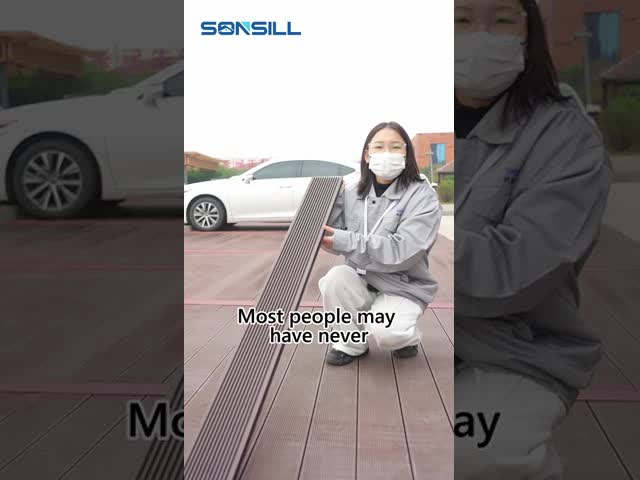 Custom Texture Outdoor WPC Decking | Waterproof Solid Composite Wood Plastic Flooring for Modern Spaces