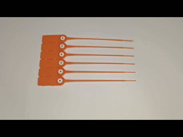 200mm Pull Tight Plastic Seal for Security Tag White Indicative and Laser/Hot Stamp Print