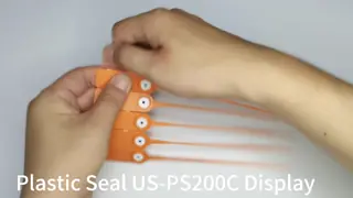 200mm Pull Tight Plastic Seal for Security Tag White Indicative and Laser/Hot Stamp Print