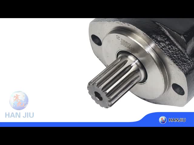 BMSY-80 hydraulic motor used on Macerator  with 2 bolts flange spline shaft