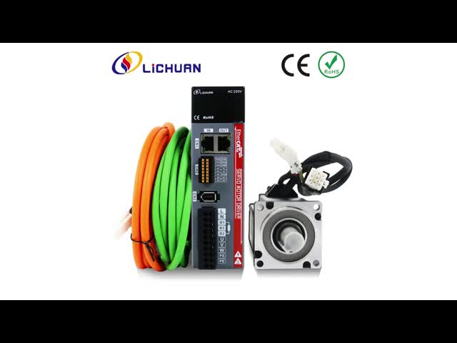 Lichuan AC Servo Motor Drivers Kit LC30E Series 4.0N.m 1.2KW 220V 5.0/6.0A 3000RPM IP65