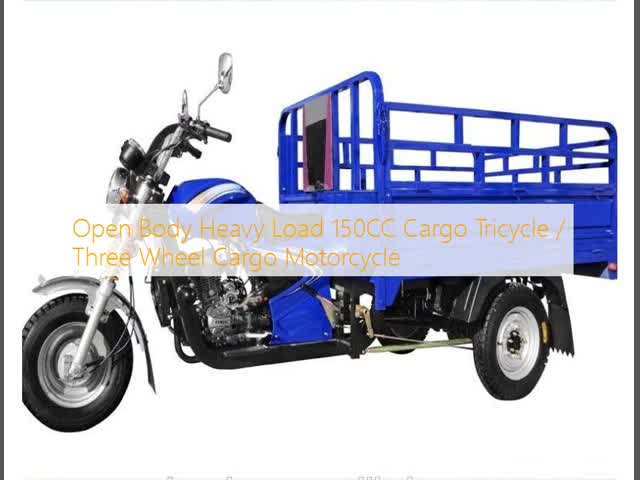 Open Body Heavy Load 150CC Cargo Tricycle / Three Wheel Cargo Motorcycle