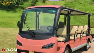 Safe & Comfortable Electric Sightseeing Bus 11 Seats 72V Lithium Battery High Climbing Ability Support Long Range