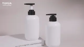 500ml Round PET cosmetic bottle made from recyclable material supporting sustainable packaging initiatives in cosmetics