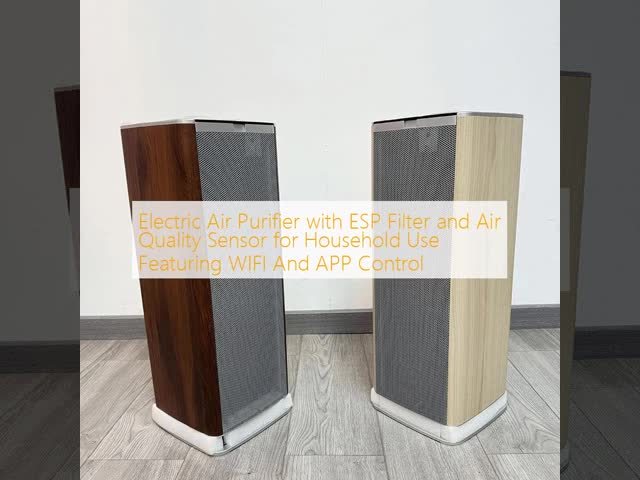 Electric Air Purifier with ESP Filter and Air Quality Sensor for Household Use Featuring WIFI And APP Control