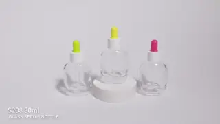 Skin Face Care Glass Serum Dropper Bottles ODM OEM Customer Needs Suitable for Retail and Professional in Beauty Industry