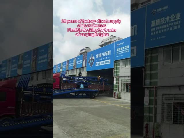 1.2m-1.68m Adjustment Range Electric Hydraulic Dock Container Ramp