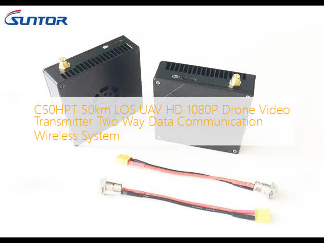 C50HPT 50km LOS UAV HD 1080P Drone Video Transmitter Two Way Data Communication Wireless System