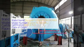 Francis Turbine Generator with 300kW to 20 MW Power Output and Automatic Governor Control for 50 Hz or 60 Hz Hydropower Plants