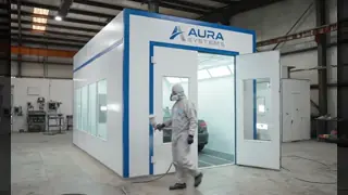 CE Approved Car Paint Equipment Spray Booth For Automotive Repair Service Centre