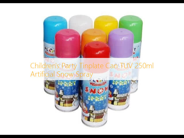 Children's Party Tinplate Can TUV 250ml Artificial Snow Spray