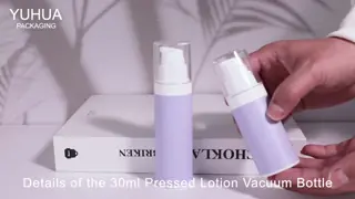 Recyclable Plastic Lotion Bottle with Airless Pump and Screw Cap for Cosmetic Serum Toner Packaging and Custom Logo Printing
