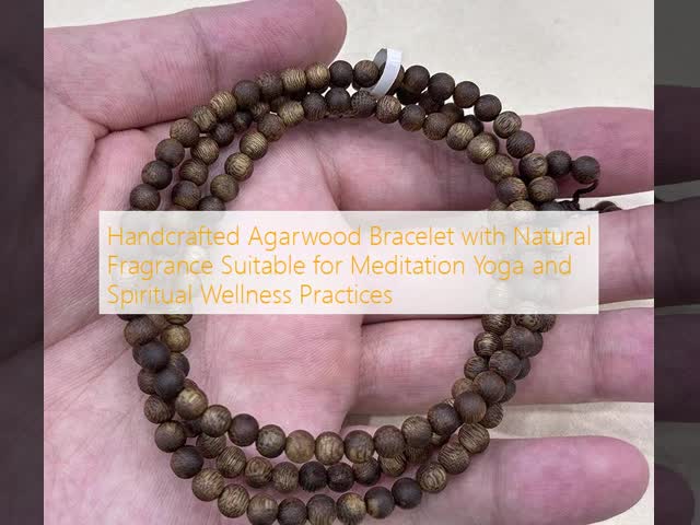 Natural Agarwood Bracelet Handmade with Genuine Agarwood Beads Offering Unique Scent and Elegant Look for Men and Women